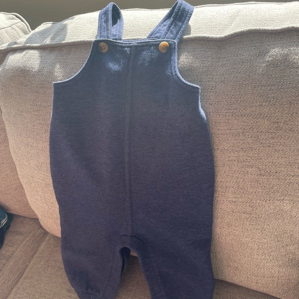 6-12 month old navy overalls